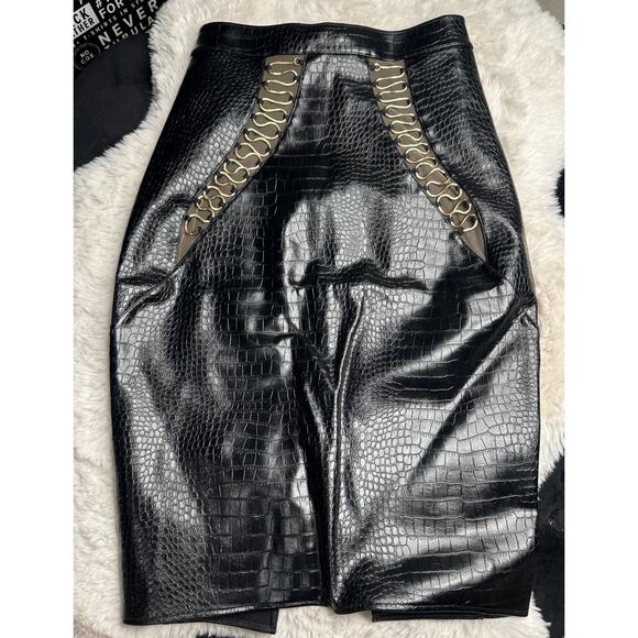 Honey Birdette CHHAYA🐍🖤 Gold and Black Skirt Small - Picture 1 of 4